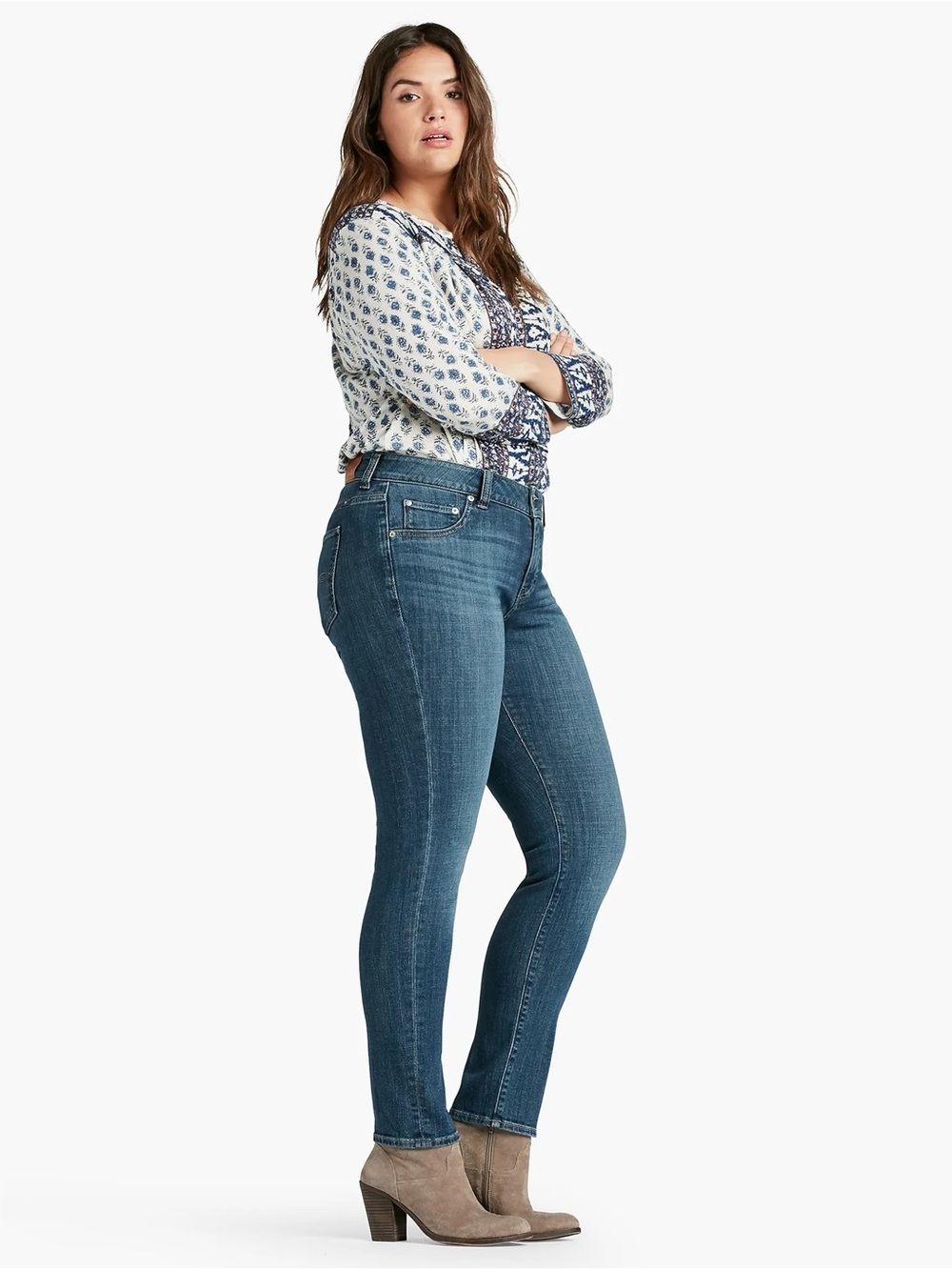 Lucky Brand Emma Straight Jeans - Classic Indigo